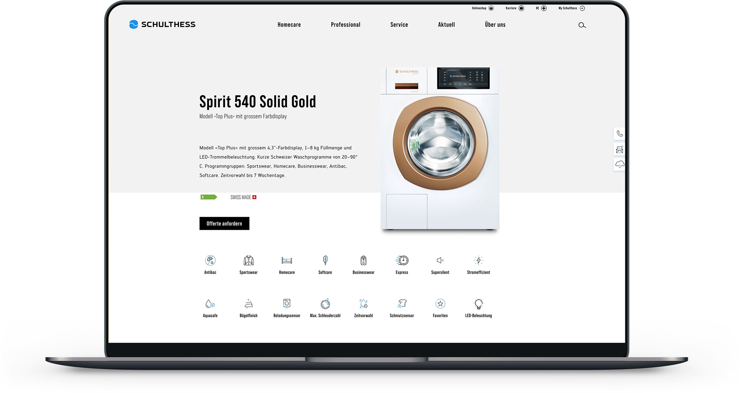 product section and shop