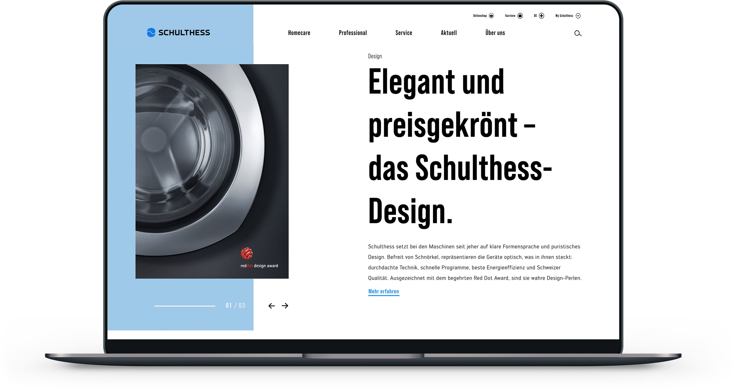 For Schulthess, Switzerland’s leading specialist in washing technology, we redefined the brand’s visual identity to reflect its innovation, precision, and long-standing expertise across private, commercial, and industrial applications.